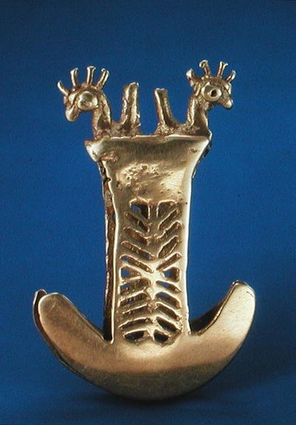 Pinsett fra Tomlina-regionen i Colombia (gull) av Pre Columbian Pre Columbian