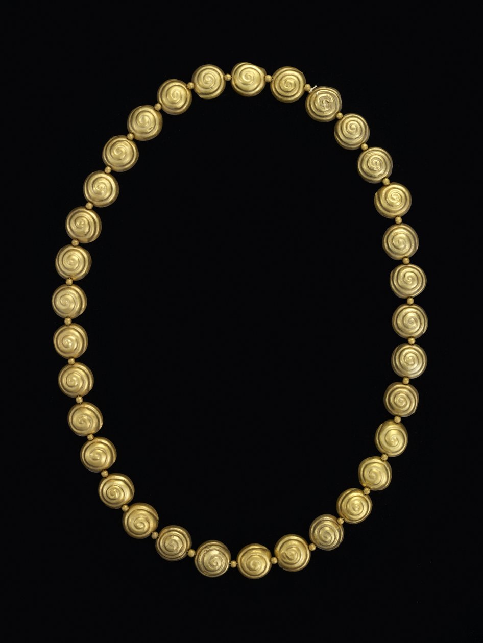 Halskjede av snegleperler, Moche av Pre Columbian Pre Columbian