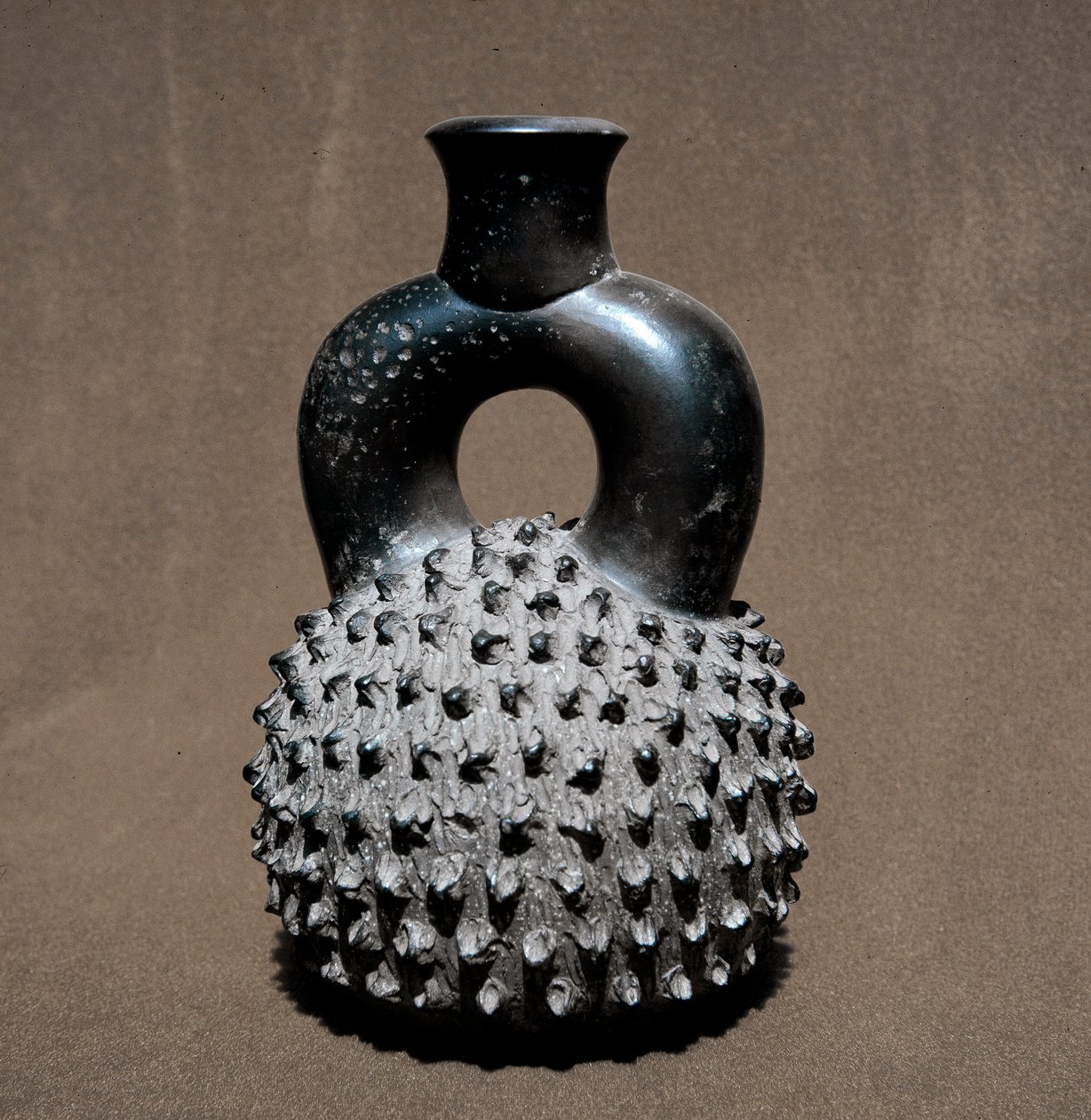 Pre-colombiansk kunst, cupisnique sivilisasjon: vase i form av en bille og granateple. 300 f.Kr.-100 e.Kr. Lima, Nasjonalmuseet for antropologi og arkeologi, Peru av Pre Columbian Pre Columbian