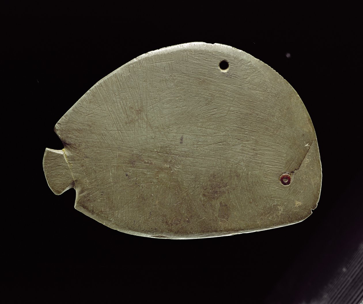 Fiskepalett, ca. 3200 f.Kr. (grønn skifer) av Predynastic Period Egyptian