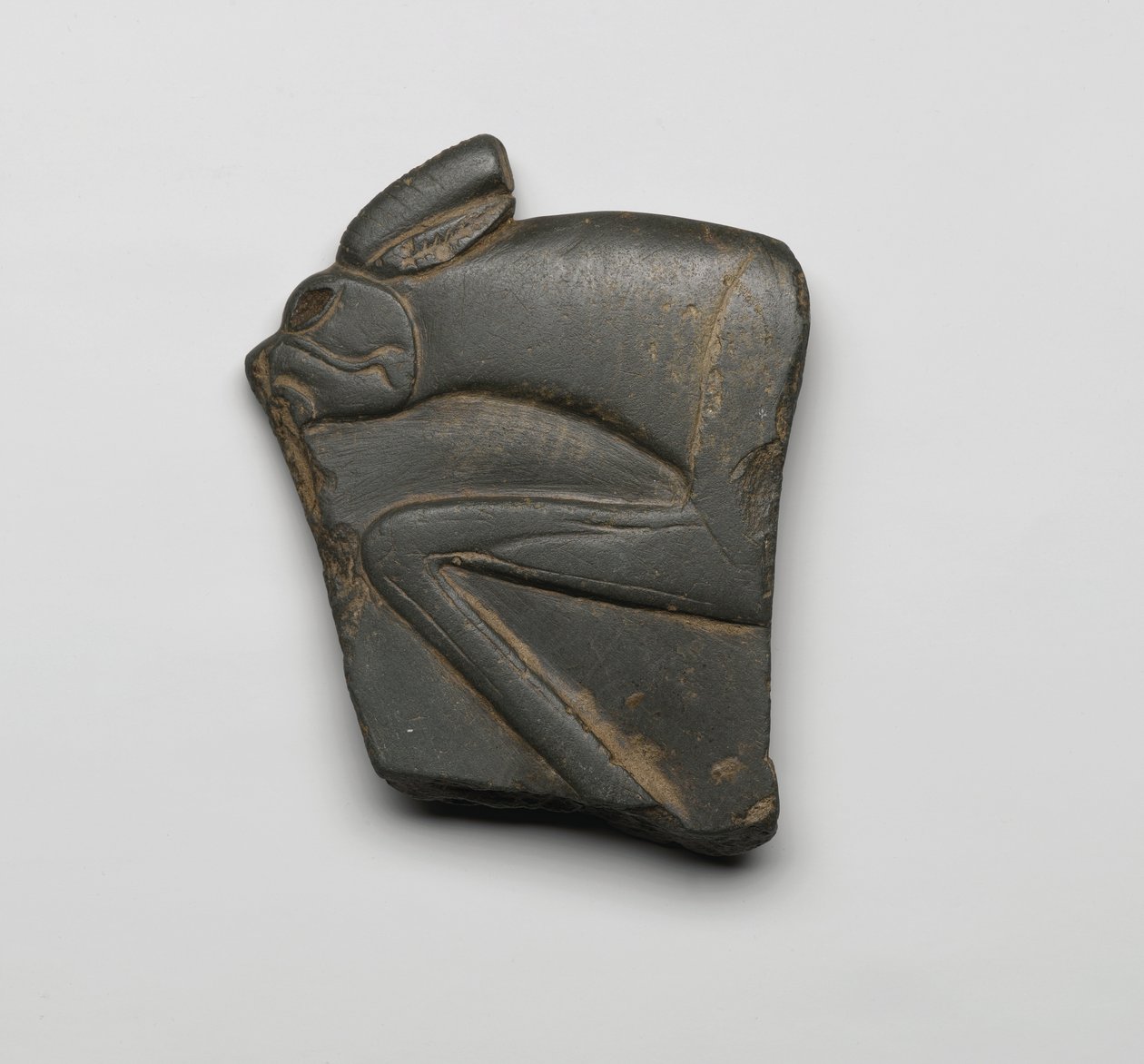 Fragment fra en palett, Øvre Egypt, ca. 3300-3100 f.Kr. (skifer) av Predynastic Period Egyptian