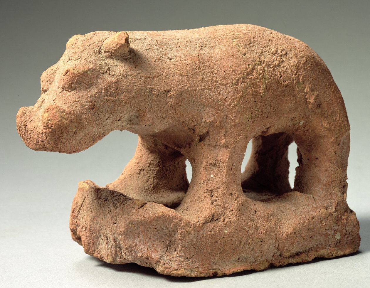Flodhest, 4. årtusen f.Kr. (brent leire) av Predynastic Period Egyptian