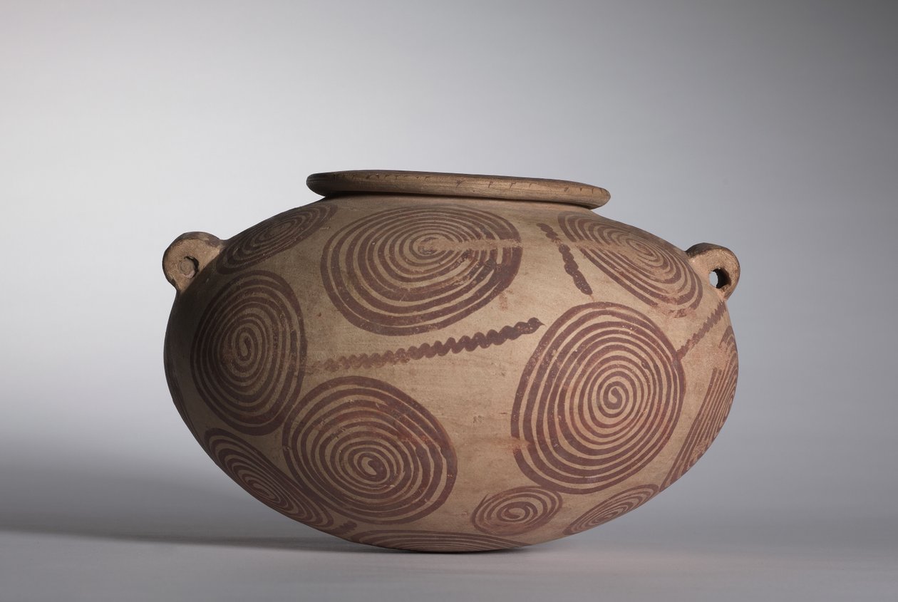 Knebøykrukke med nakkehåndtak, ca. 3400-3300 f.Kr av Predynastic Period Egyptian