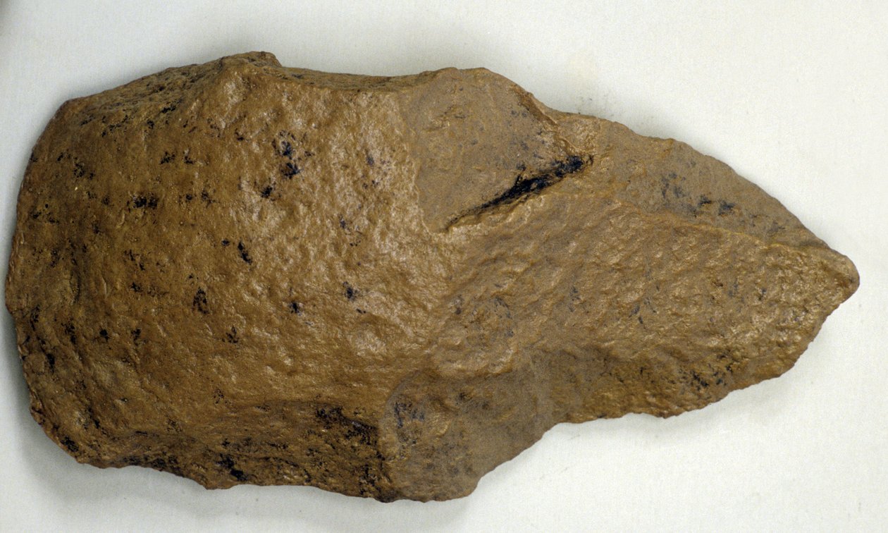 Acheulian håndøks, ca. 200 000 f.Kr. (flint) av Prehistoric