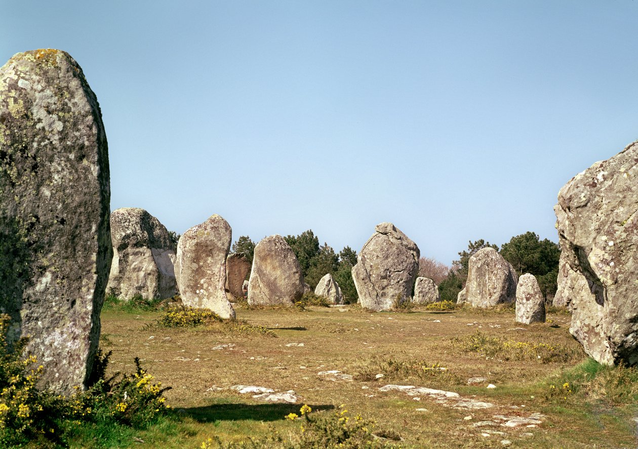 Justering av stående steiner, megalittisk periode, 4.-3. årtusen f.Kr. av Prehistoric