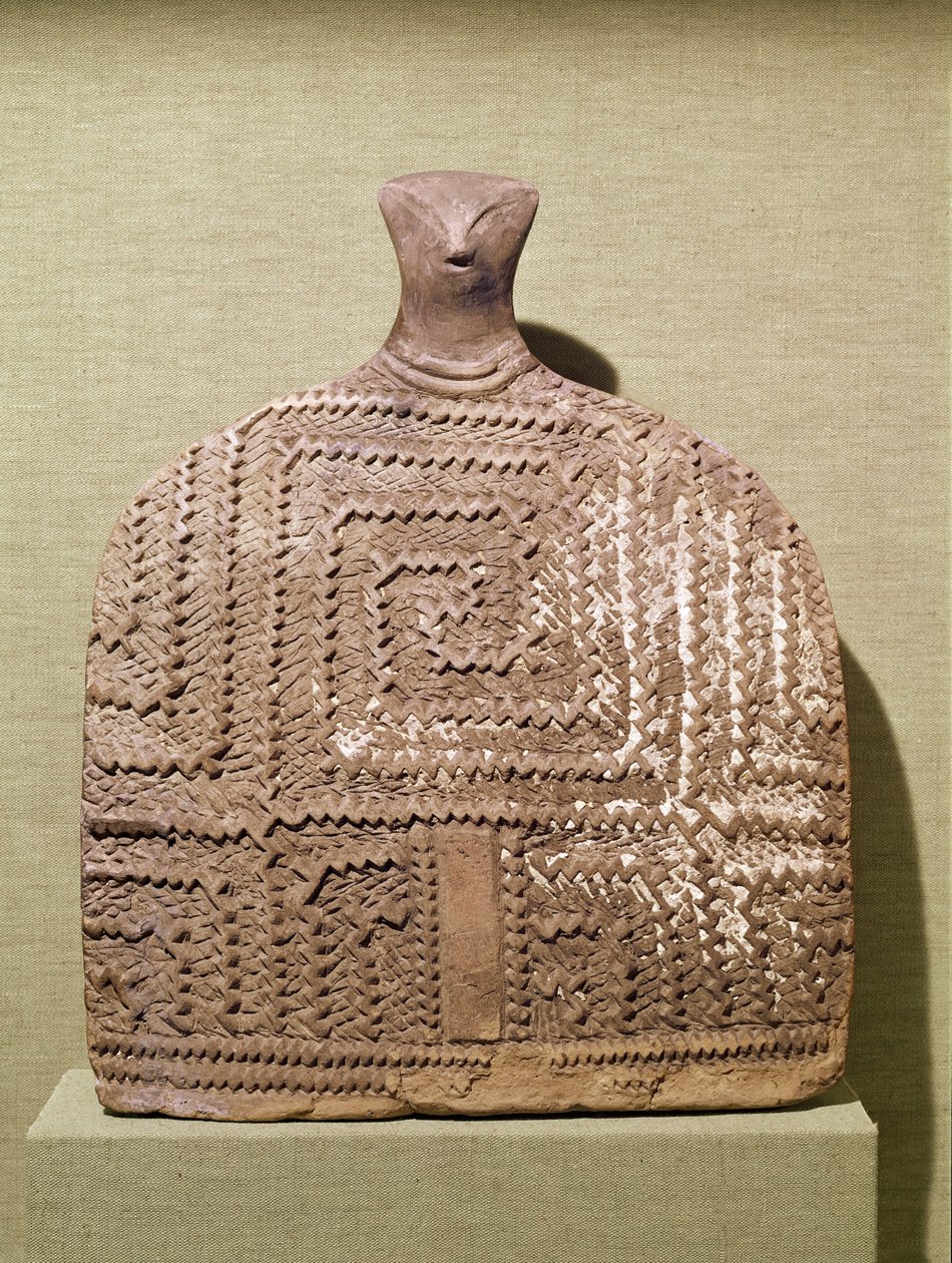 Stor maskulin figur (leire) av Prehistoric