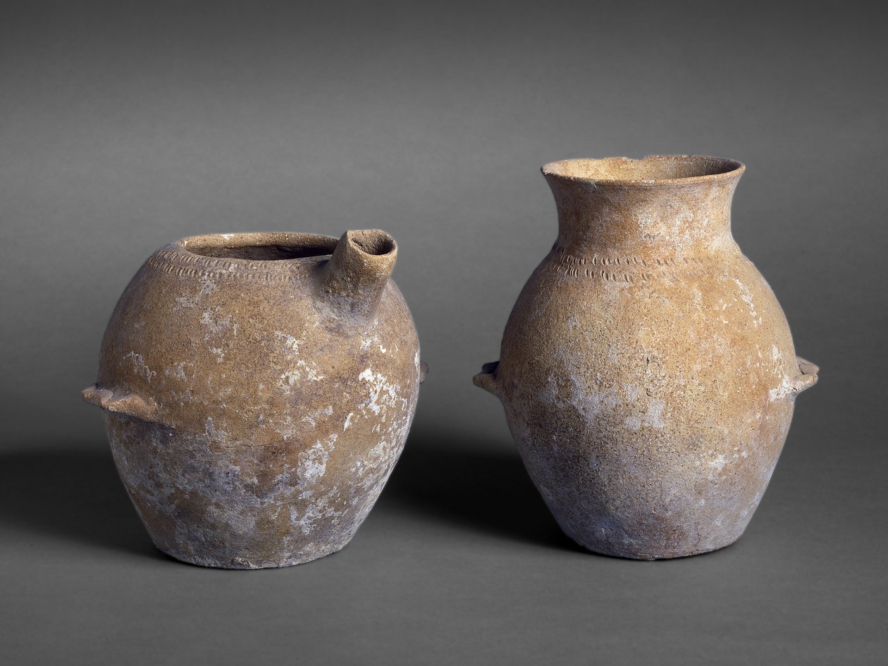 Forhistoriske krukker fra Tomb P12, Jericho (keramikk) av Prehistoric