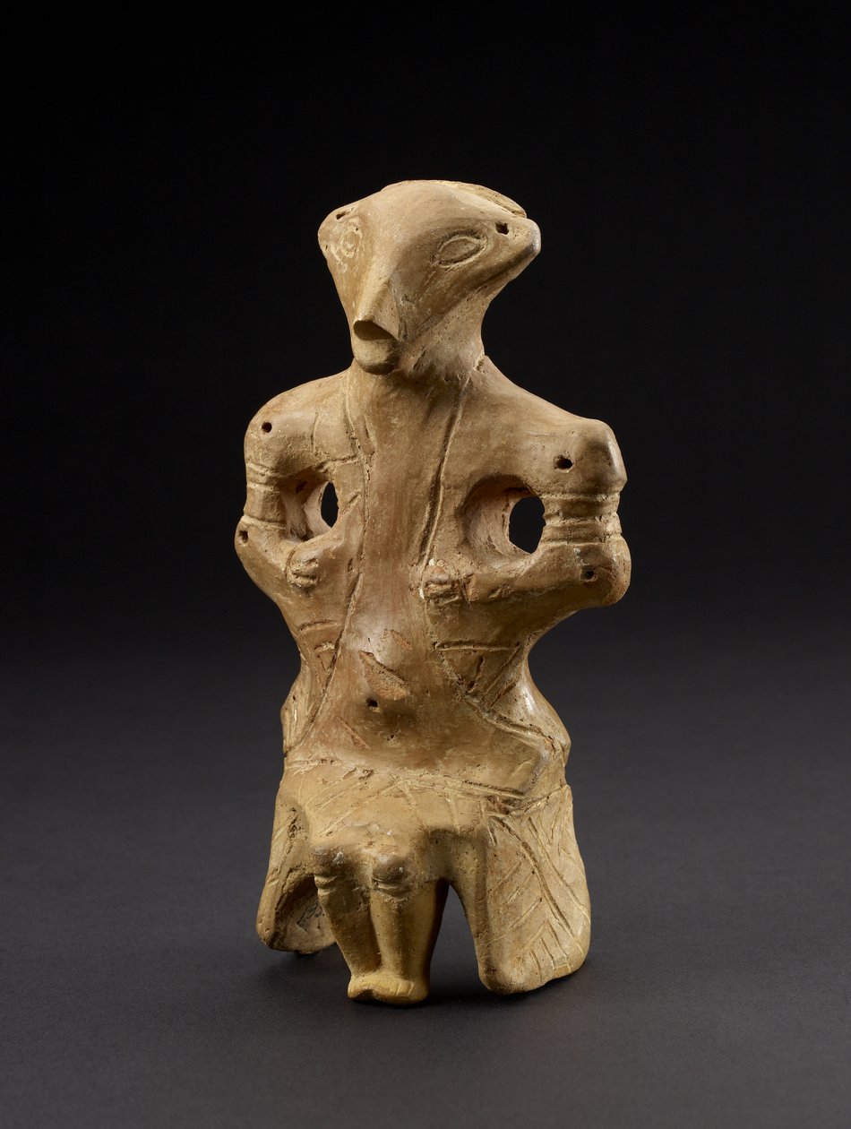 Sittende kvinnelig figur, fra Vinca, tidligere Jugoslavia, 500-tallet f.Kr. (terrakotta) av Prehistoric