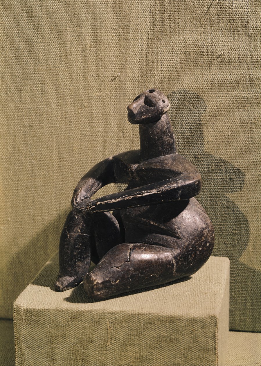 Sittende kvinneskikkelse, 3500-2500 f.Kr av Prehistoric