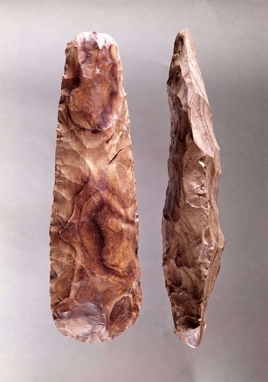 Verktøy fra Campigny, 6000-2000 f.Kr. (flint) av Prehistoric