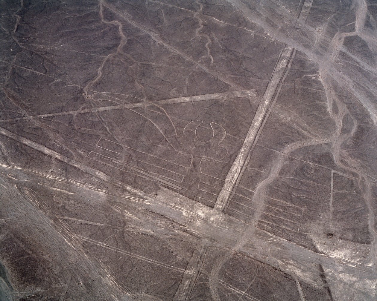 Luftfoto av Nazca Lines (fotografi av Prehistoric Prehistoric