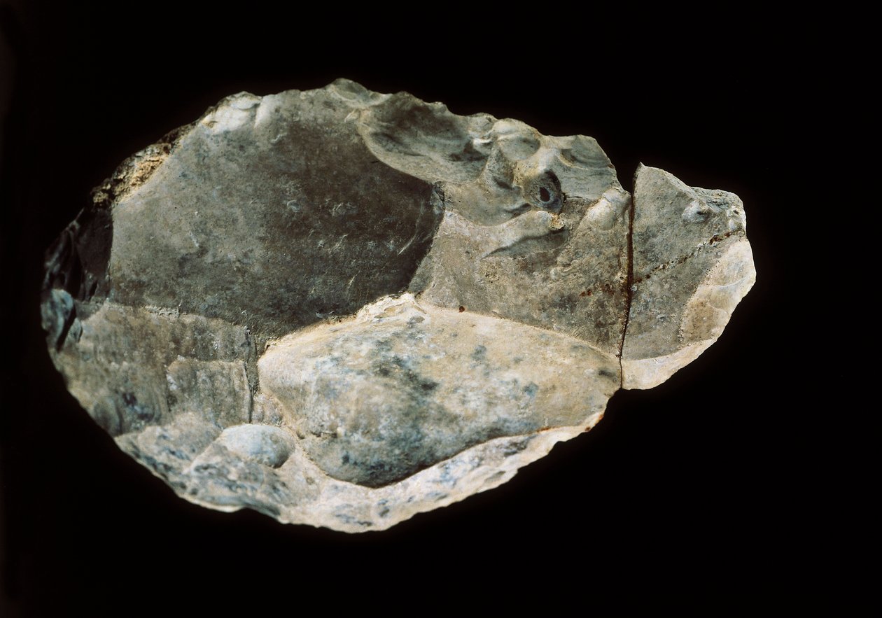 Dobbeltsidig flint, øvre paleolittisk (flint) av Prehistoric Prehistoric