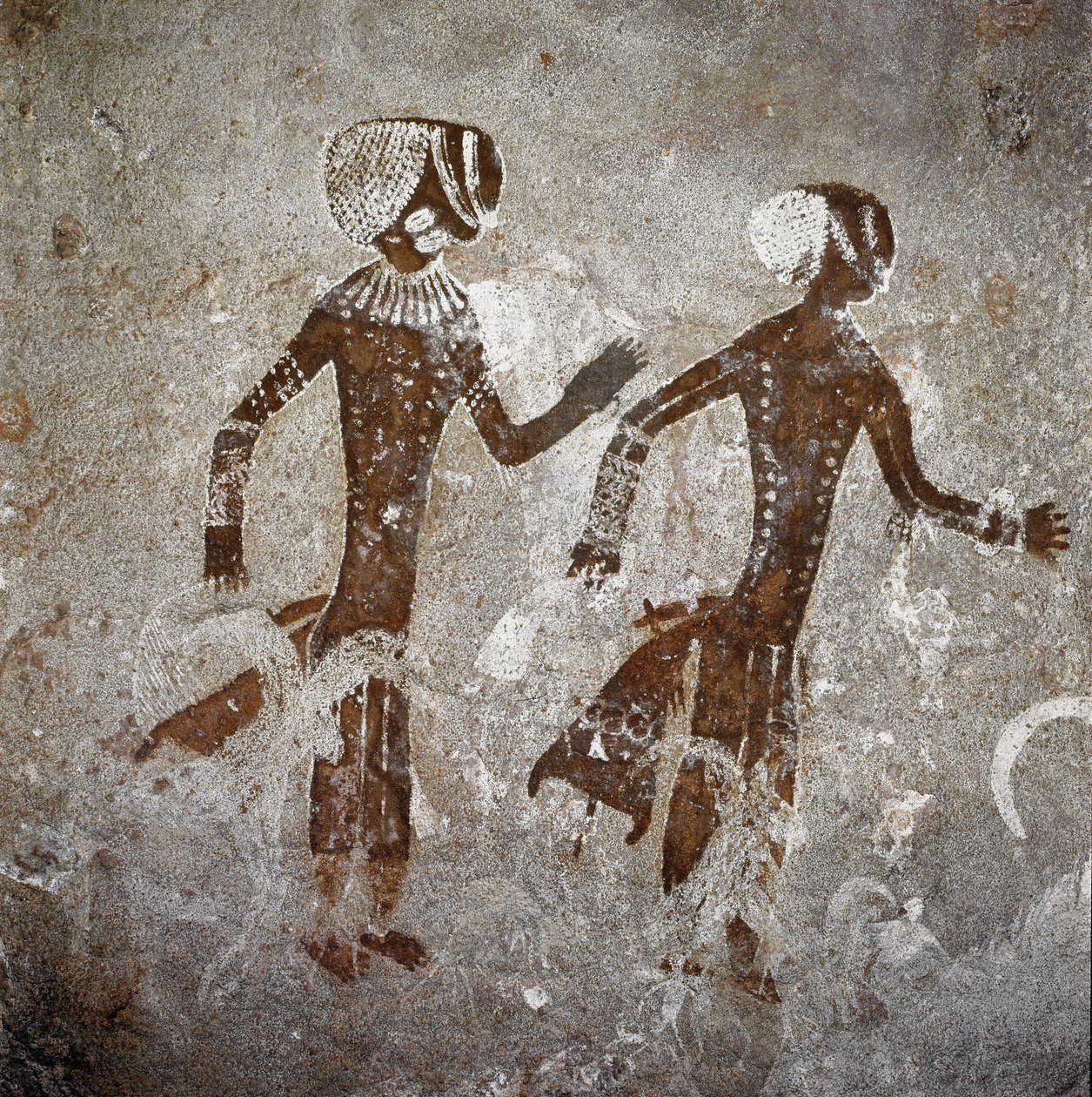 Menneskefigurer. Hulemalerier, 8000-7000 f.Kr av Prehistoric Prehistoric