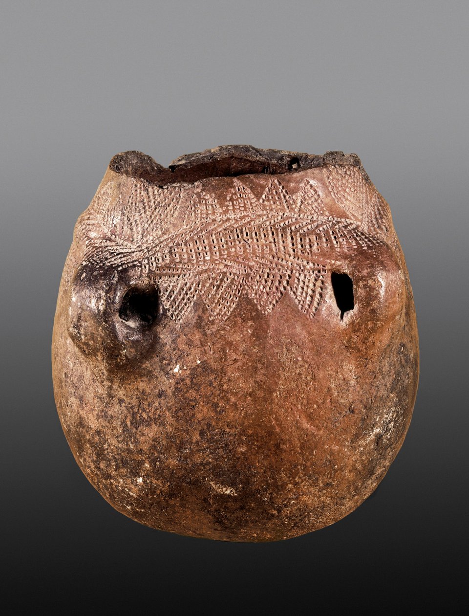 Forhistorie: keramisk vase, neolitisk. Kommer fra Cacin (keramikk) av Prehistoric Prehistoric