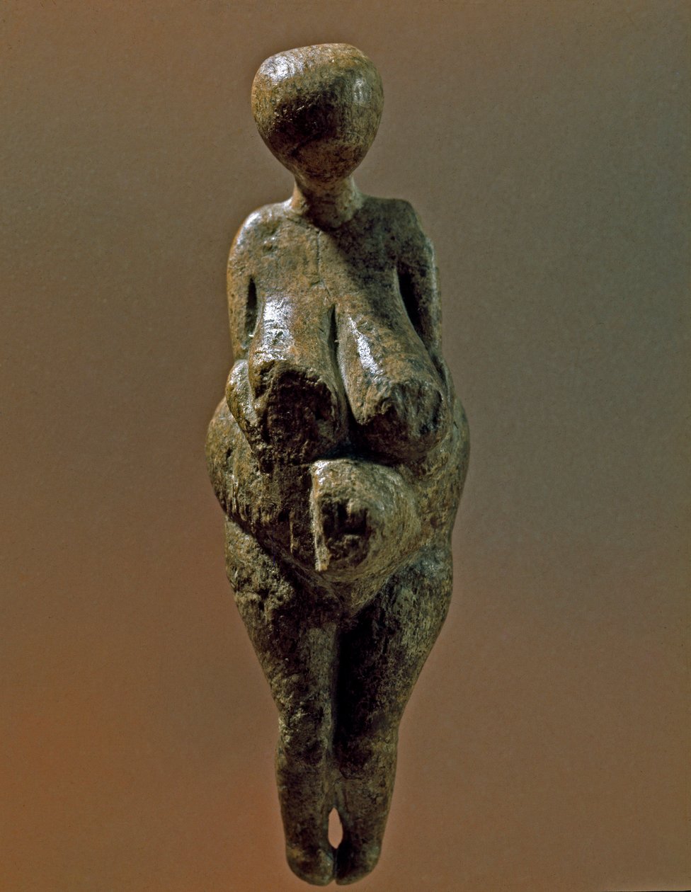 Forhistorie: statue av Gravettian-kvinne fra stedet til Kostenki (Voronezh oblast). 30000-25000 f.Kr. Øvre paleolitikum, steinalder. St. Petersburg, Peter den store museum for antropologi og etnografi, Russland av Prehistoric Prehistoric