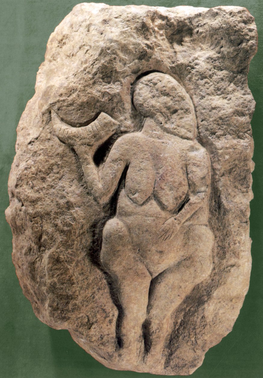 Venus de Laussel aka Venus har hornet av Prehistoric Prehistoric