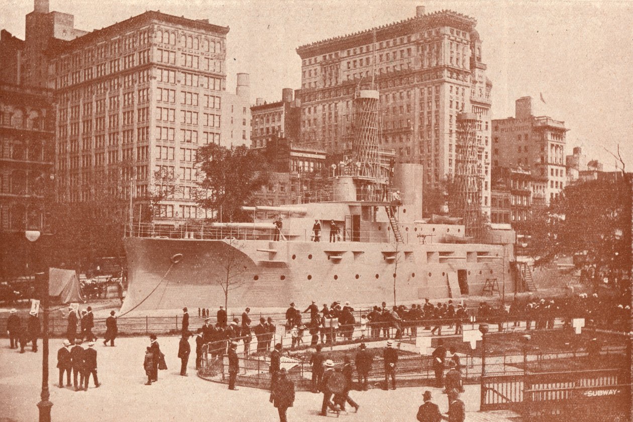 Rekruttering for den amerikanske marinen, c1917 1919 av Press Illustrating Service