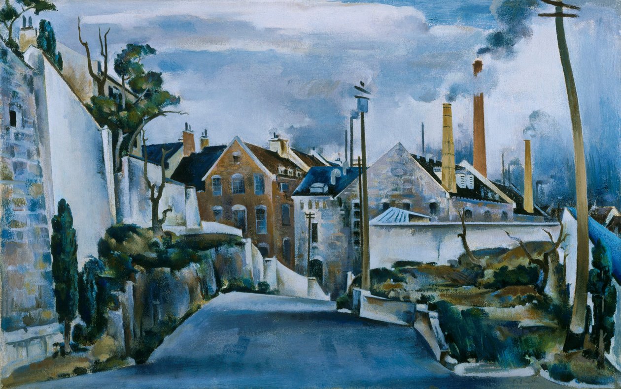 Gate i Quebec av William Preston Dickinson