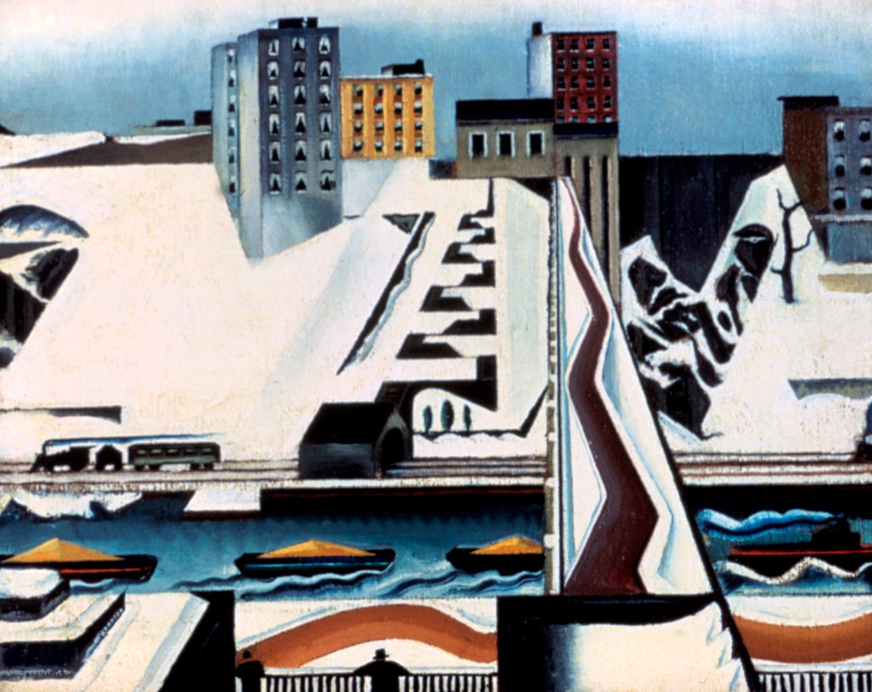 Harlem Rivers, 1928 av William Preston Dickinson