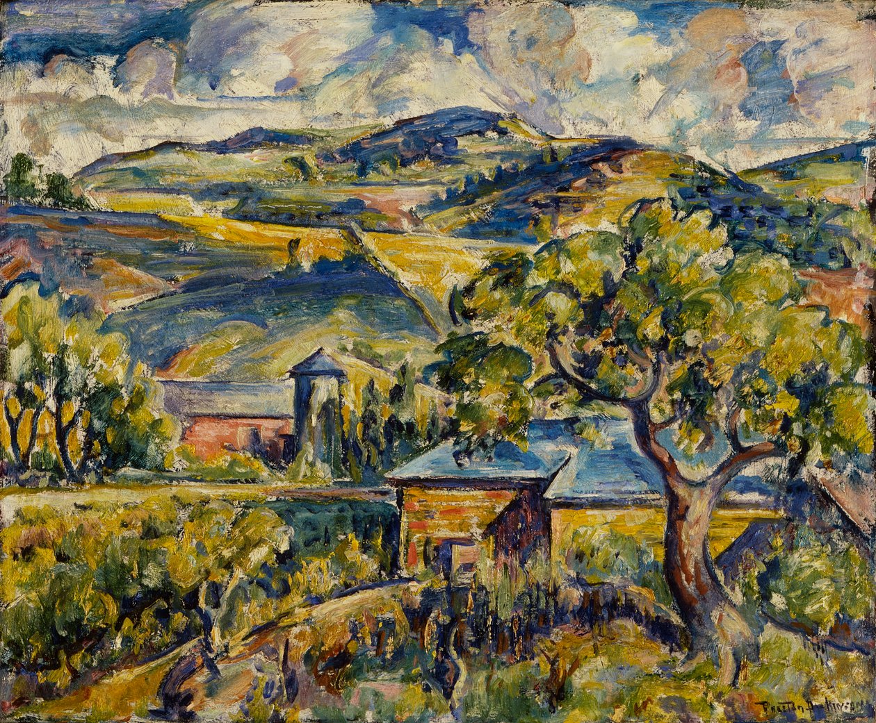 Maine Landscape, ca. 1917-21 av William Preston Dickinson