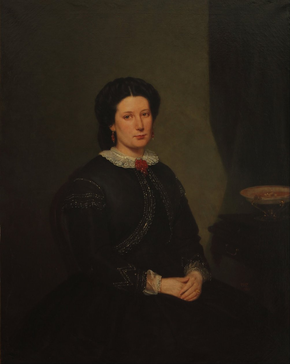 Portrett av fru Adela Eastman de Barros av Prilidiano Pueyrredon