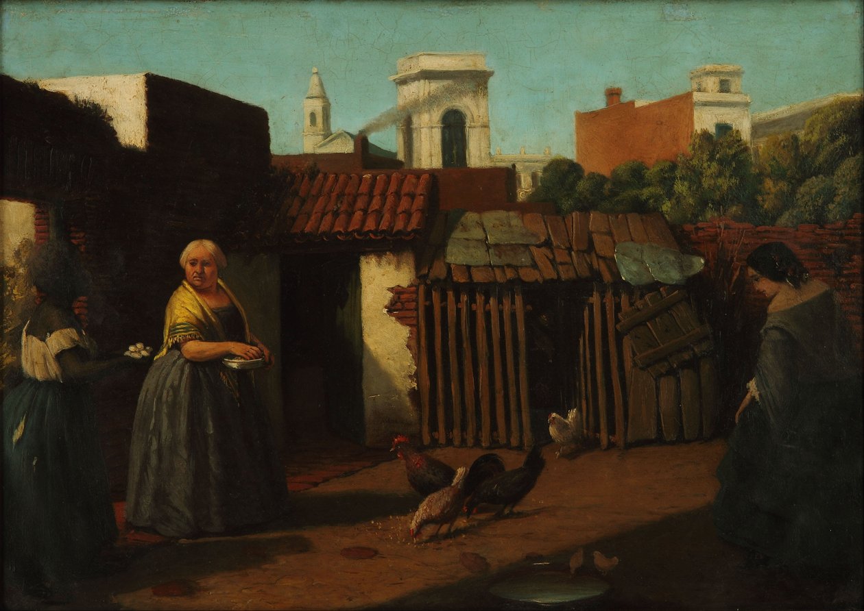 Buenos Aires uteplass i 1850 av Prilidiano Pueyrredon