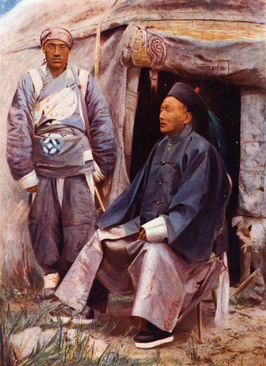 Taotai fra Kashgar, ca. 1910 av Prince Alexandre Gagarine