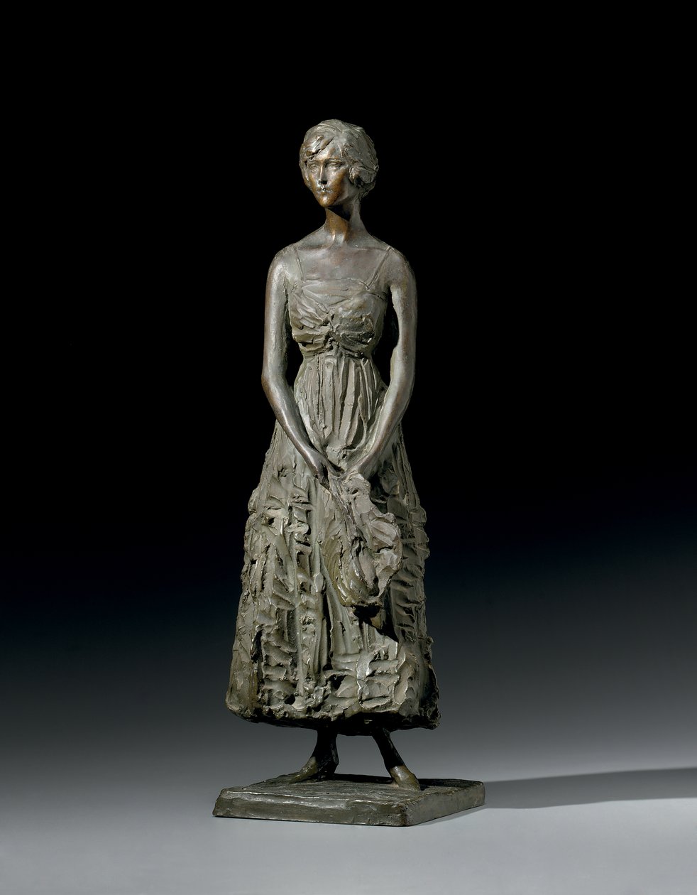 Ruth Raymond Carhart, ca. 1921 (bronse og grønn patina) av Prince Paul Petrovic Troubetzkoy