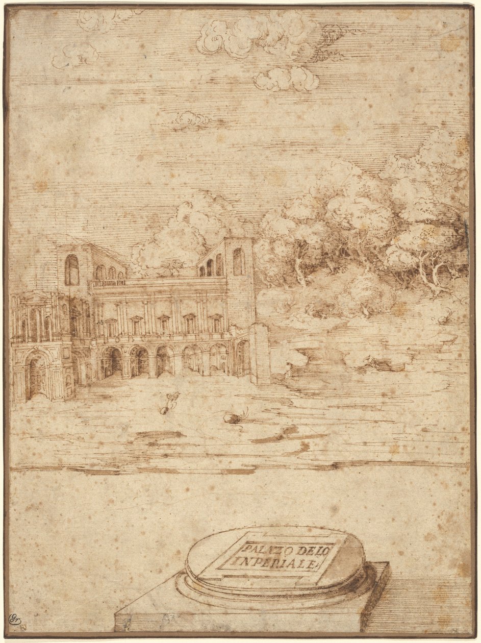 Den keiserlige villa av Probably Titian Venetian 16th Century