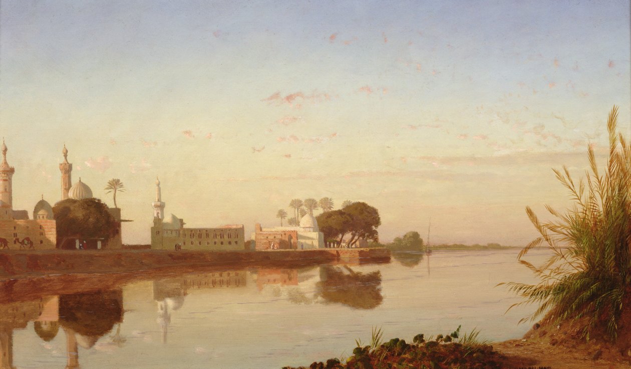 Utsikt over Nilen i Nedre Egypt, ca. 1840 av Prosper Georges Antoine Marilhat