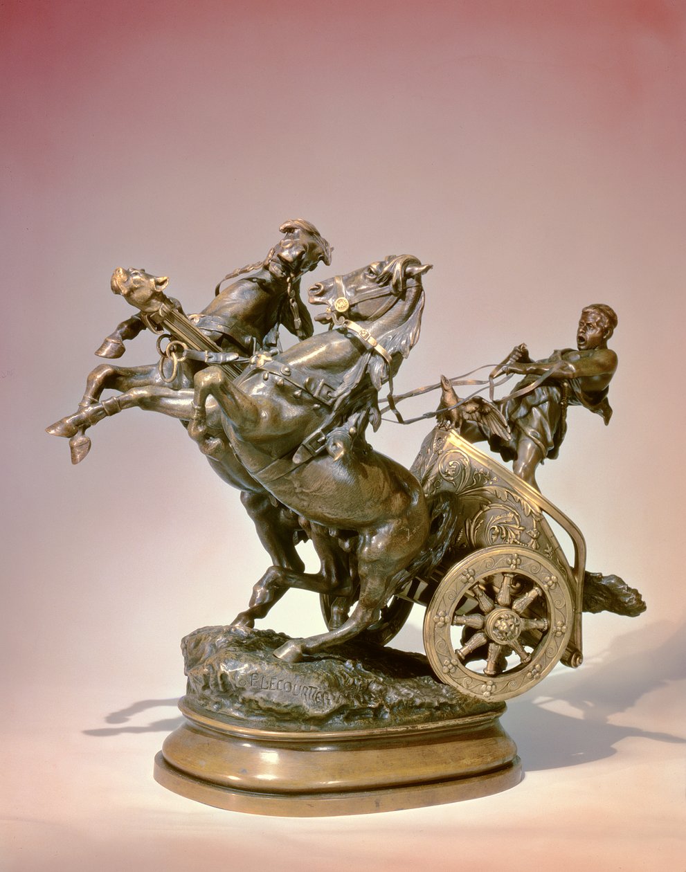 Vognfører (bronse) av Prosper Lecourtier