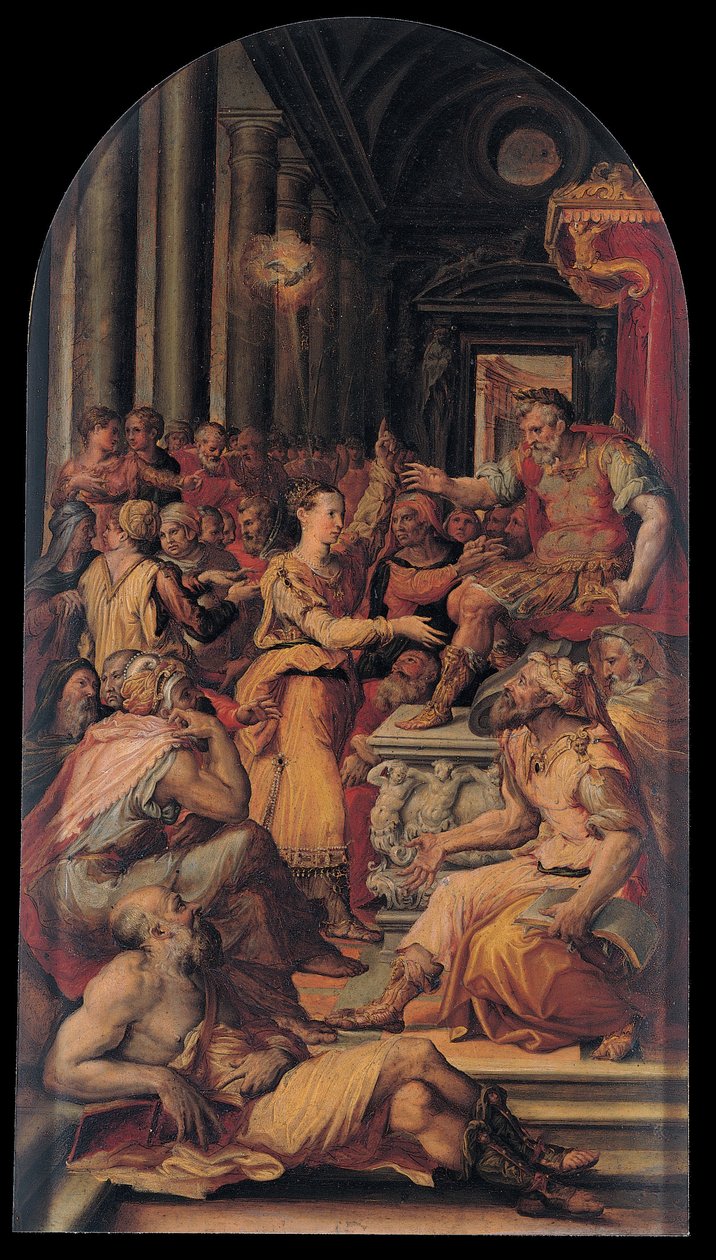Striden om den hellige Catherine av Prospero Fontana