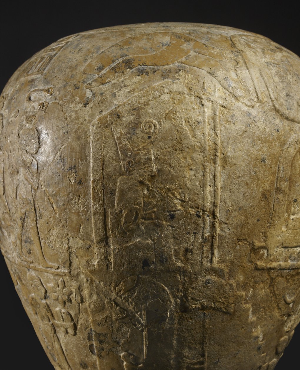 Macehead av Narmer kalkstein av Protodynastic Period Egyptian