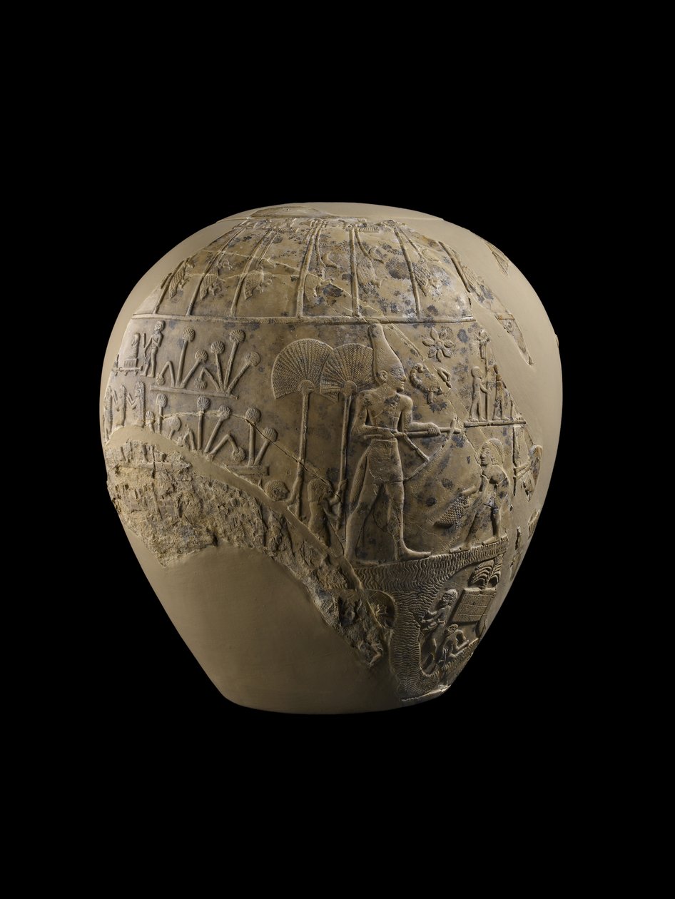 Mace-hodet til Scorpion King, 3100–3000 f.Kr. (kalkstein) av Protodynastic Period Egyptian