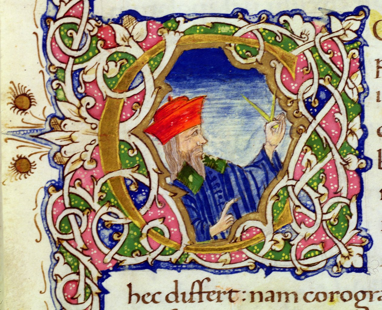 Ms Lat 463 fol.21r Historikert initial 