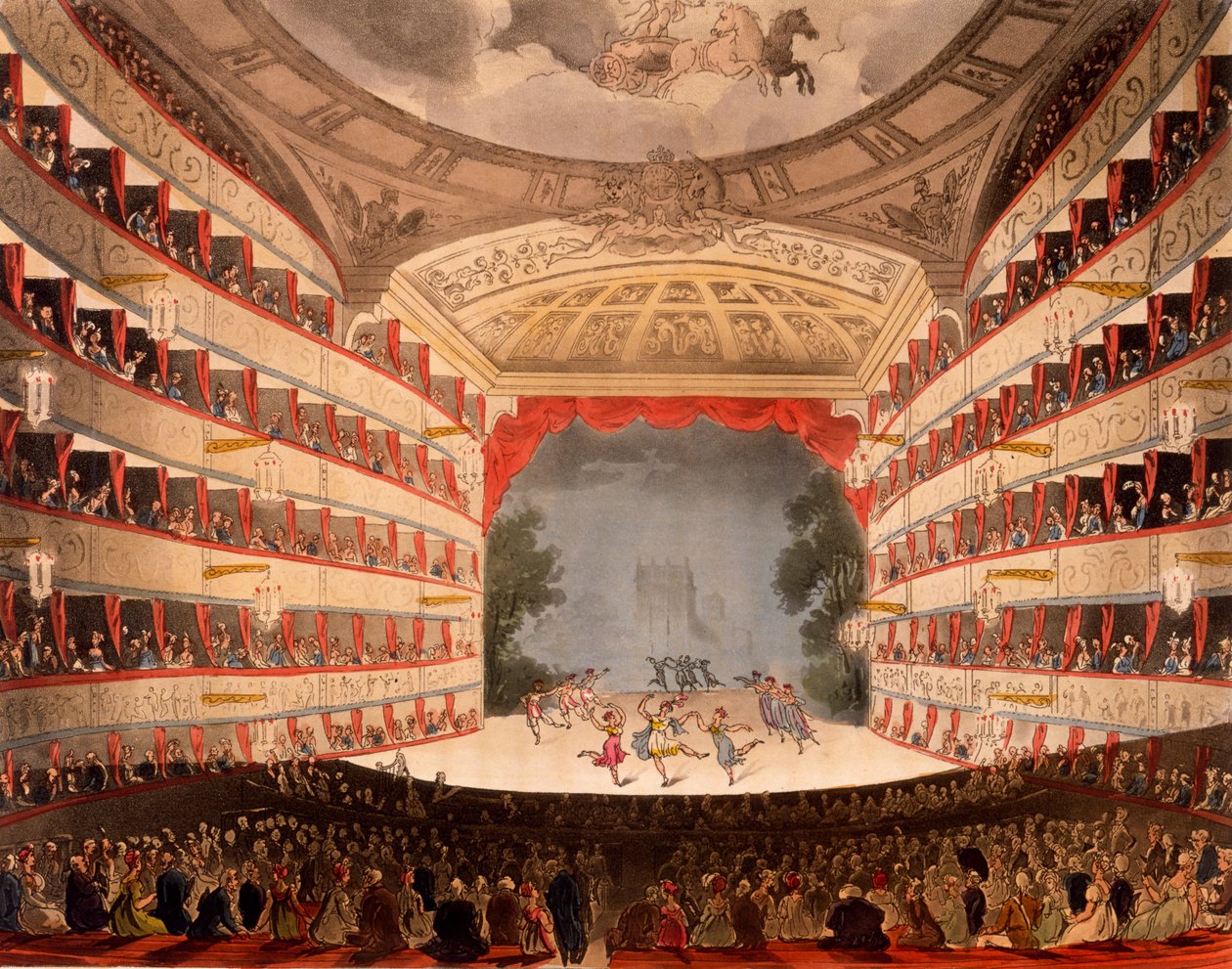 Operahuset, London, fra Ackermanns 