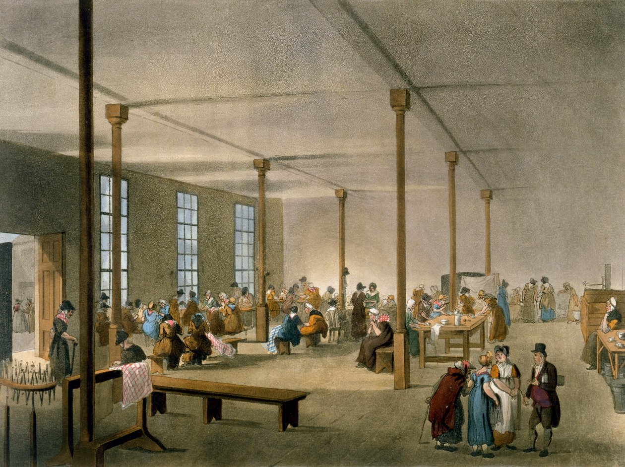 The Workhouse, St James, Parish, London fra Ackermanns 