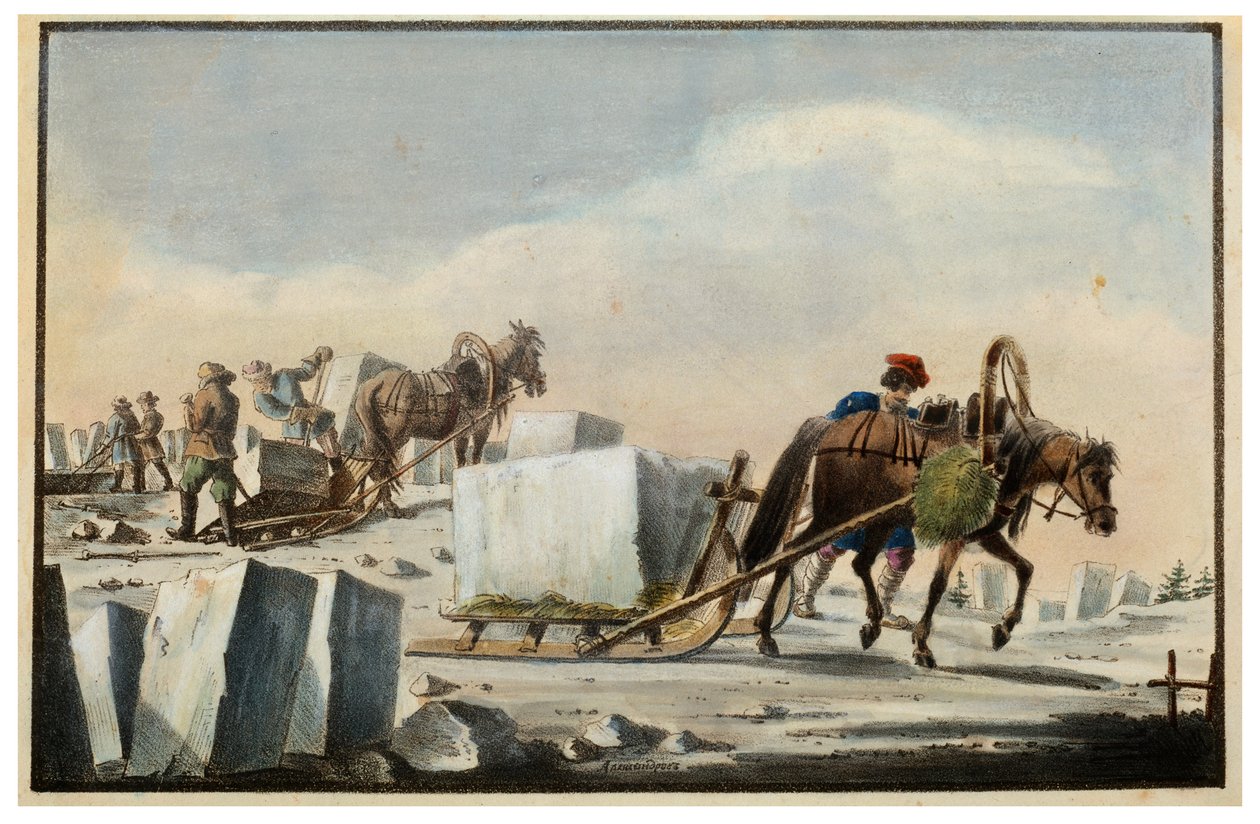 Issplitting, 1825 av Pyotr Alexandrov