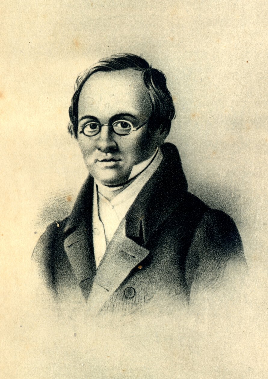 Portrett av dikteren Anton A. Delvig 1798-1831 av Pyotr Fyodorovich Borel