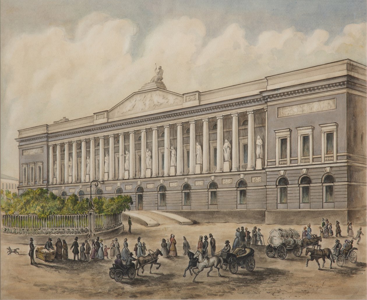 Imperial Public Library i St. Petersburg, 1840-årene av Pyotr Fyodorovich Borel