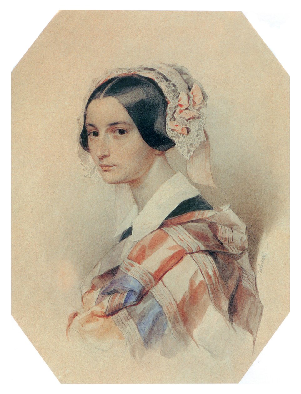 Alexandra Smirnoff født Rosset (Rossetti) av Pyotr Fyodorovich Sokolov