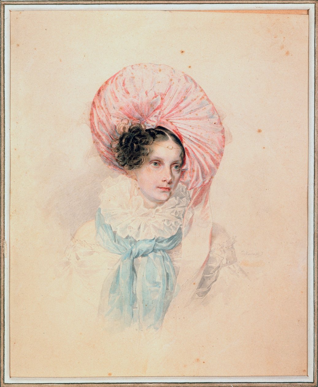 Portrett av keiserinne Alexandra Feodorovna (Fiodorovna) (Charlotte av Preussen av Pyotr Fyodorovich Sokolov