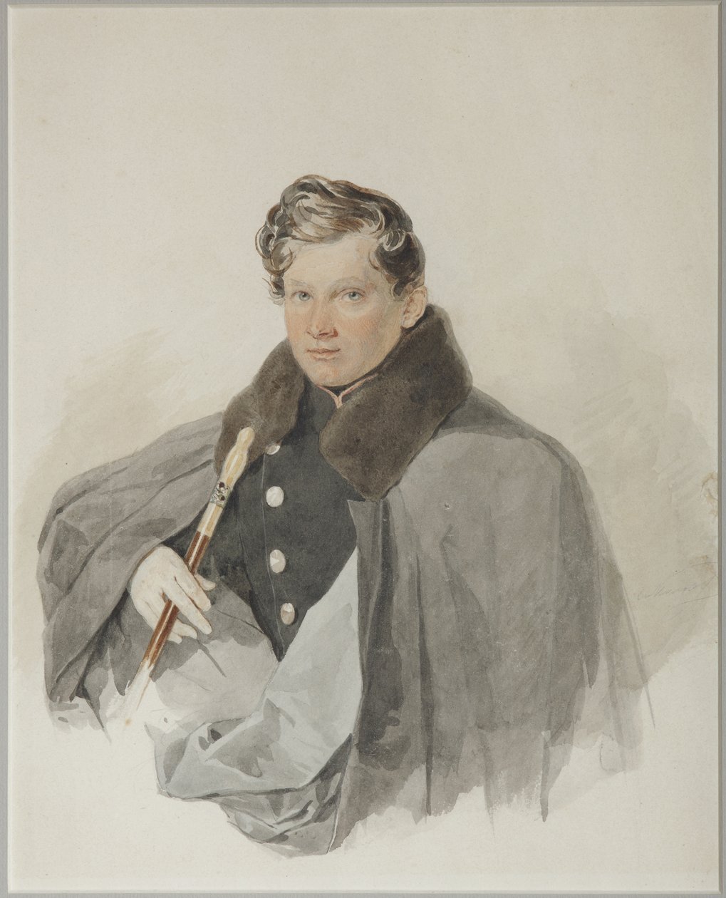 Portrett av grev Sergei Vasilyevich Trubetskoy 1815-1859, 1835 av Pyotr Fyodorovich Sokolov