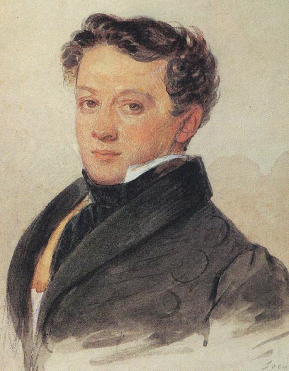 Portrett av Sergei Ivanovich Turgenev 1792-1827, 1810-tallet av Pyotr Fyodorovich Sokolov