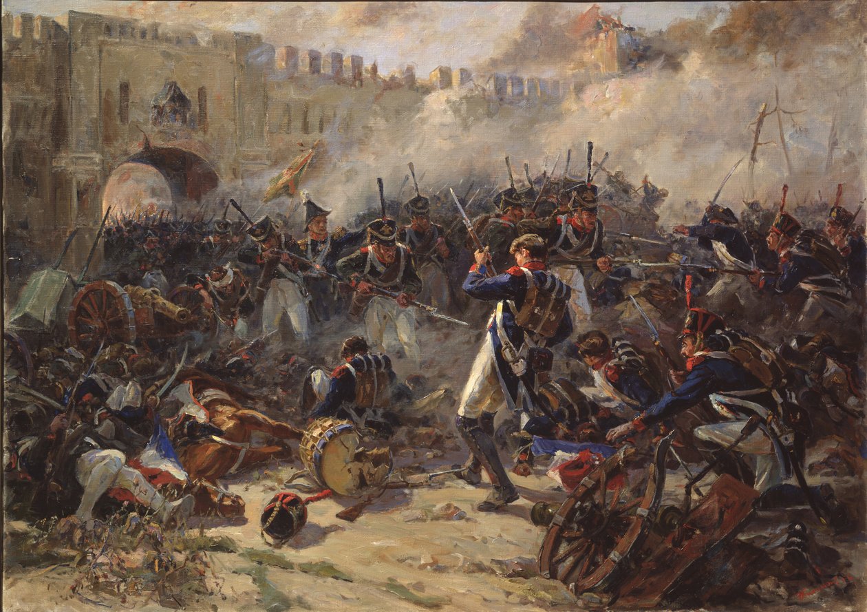 Slaget ved Smolensk i august 1812, 1956 av Pyotr Ivanovich Zhigimont