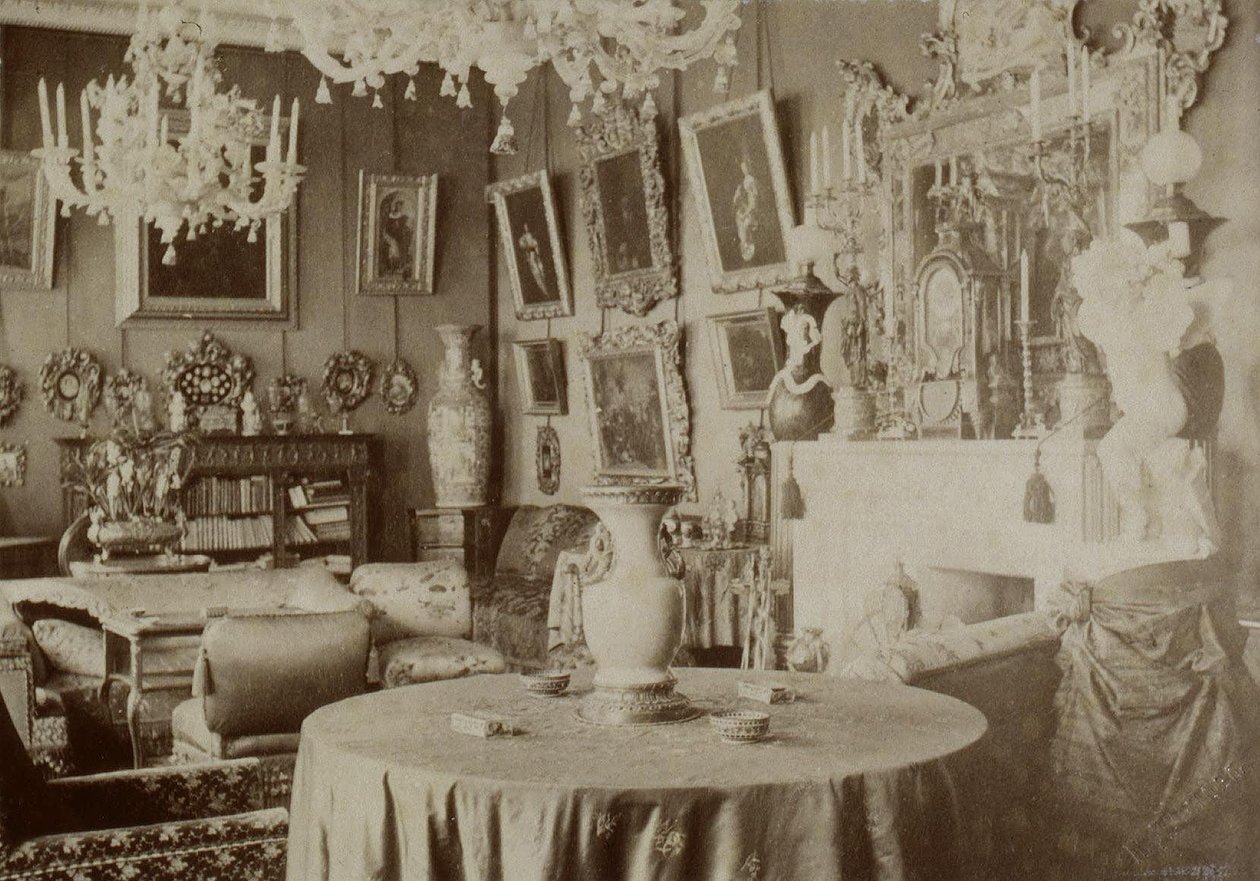 Stuen på Pyotr Durnovo' Dacha i Petersburg, 1880-tallet av Pyotr Pavlovich Durnovo