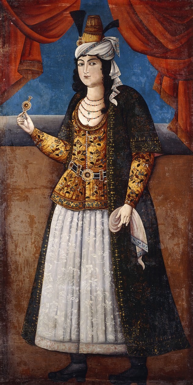 Portrett av en dame, ca. 1850 av Qajar School