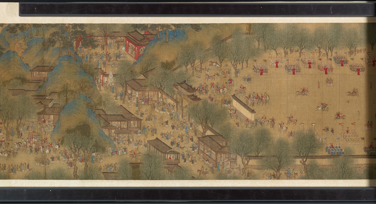 Vårfestival på elven av Qing Dynasty Chinese School