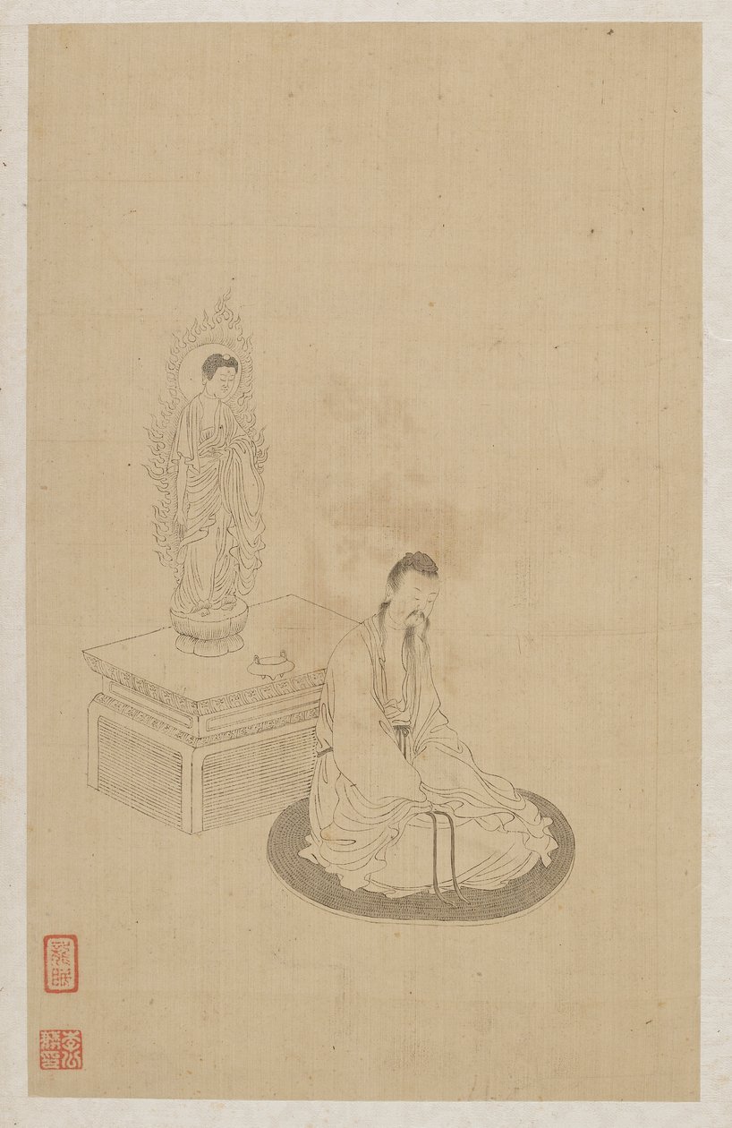 Figurer av Qing Dynasty Chinese School