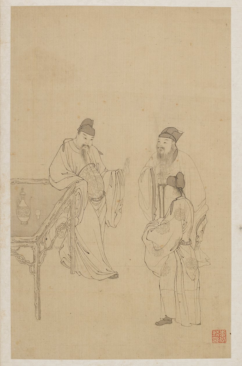 Figurer av Qing Dynasty Chinese School